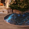 thumbnail image 6 of Daiia Cool Blue Light Wolf Drawing Merry Christmas Tree Skirt , Xmas Large Lace-up Tree Skirt, Santa Snowflakes Rustic Home Decorations New Year Party Farmhouse Decor-48", 6 of 7
