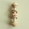 thumbnail image 5 of Juego de 3 pulseras de dentición para bebés recién nacidos, chupete de alce de ganchillo, cuentas de madera, sonajero, mordedor, juguetes de lactancia., 5 of 5