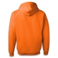 thumbnail image 4 of Hanes High Visibility Hooded Safety Sweatshirt With Pocket Hoodie | Hi Vis Safety Orange 7.8oz, 50/50 Cotton/Polyester, Size M, Pack of 3, 4 of 6