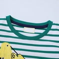 thumbnail image 4 of Gerichy Toddler Baby Boy Excavator Graphic Long Sleeve Sweatshirts T-Shirt Tops Kids Striped Tees 2T-8T, 4 of 6