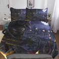 thumbnail image 1 of Gothic Skeleton Bedding Set Printed Pattern Duvet Cover With Pillowcases Skull Print Microfiber Bedding, For Adults Kids Girls Rooms 135*200 Cm, 1 of 5