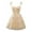 Beige, variant on Women's Floral Embroidered Chiffon Dress With Thin Shoulder Straps Fairy Formal Evening Dress