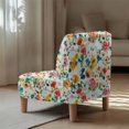 thumbnail image 5 of HELLHERO Petite Floral Print Stain Protection Armless Accent Chair Protector with Easy to Install, Easy Installation Chair Soft Cover, 5 of 8