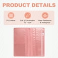 thumbnail image 3 of 24 x 12.8 cm PU Leather Car Registration and Insurance Holder, Pink, 3 of 6