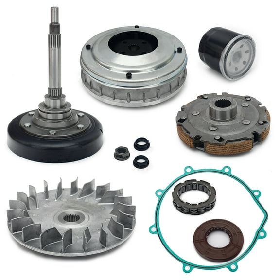 Wet Clutch Shoe Kit Drum Primary Sheave One Way Filter for HiSUN 400 UTV ATV HS MASSIMO