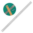 thumbnail image 2 of Acurit Stainless Steel 24 Inch Ruler Cork Back Measuring Ruler, Used for Drafting, Measuring, Drawing, Art, 2 of 7