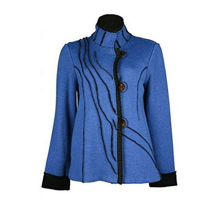 Icelandic Design Hepburn Jacket Petite Size PL Blue