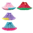 thumbnail image 4 of JIAYUE Girls Trendy Skirt Above Knee Fashionable Ball Gown Ballet Tutu Layered Party Up For Toddler Kids Stylish Children Skirts, 4 of 5