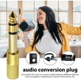 thumbnail image 2 of 1/4 to 3.5mm Adapter | Portable Stereo Audio Adapter,6.35mm Male to 3.5mm Female Headphone Jack Converter for Guitar, Cable, Keyboard, Speaker, Amplifier Shaverush, 2 of 5