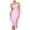 Pink, variant on Ahuyic Womens Summer Casual Dress,Womens Plus Size Dress,Womens Solid Color Slim Fitting Camisole Elegant Dress Dress,Pink,L