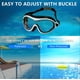 thumbnail image 4 of Gafas de natación impermeables para adultos con montura grande y lentes de policarbonato con revestimiento antivaho y ajuste de silicona para mayor comodidad y entrenamiento., 4 of 6