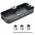 thumbnail image 5 of Shower Bracket - Fits 22 24 25mm Diameter Shower Hose - Black, 1 Piece, 5 of 5