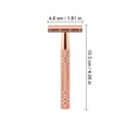 thumbnail image 3 of Jinsinto Rose Gold Women's Safety Razor with Stand - Metal Women's Razor - Safety Razor - Women's Shaving - Manual Shaving, 3 of 3