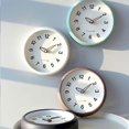thumbnail image 2 of 10 inches-Silent clock wall clock living room bedroom cream style simple modern creative decoration round small clock free of punching, 2 of 4
