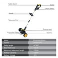 thumbnail image 3 of Tondeuse à Gazon Électrique Sans Fil Moteur Sans Balais Coupe-Herbe Longueur Réglable Angle Télescopique Outils de Jardin Roue en Fil, Facile à Utiliser, 3 of 7