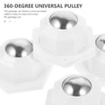 thumbnail image 3 of 1 Set of Mini Caster Wheels Adhesive Swivel Casters Household Storage Container Furniture Stick on Wheels, 3 of 9