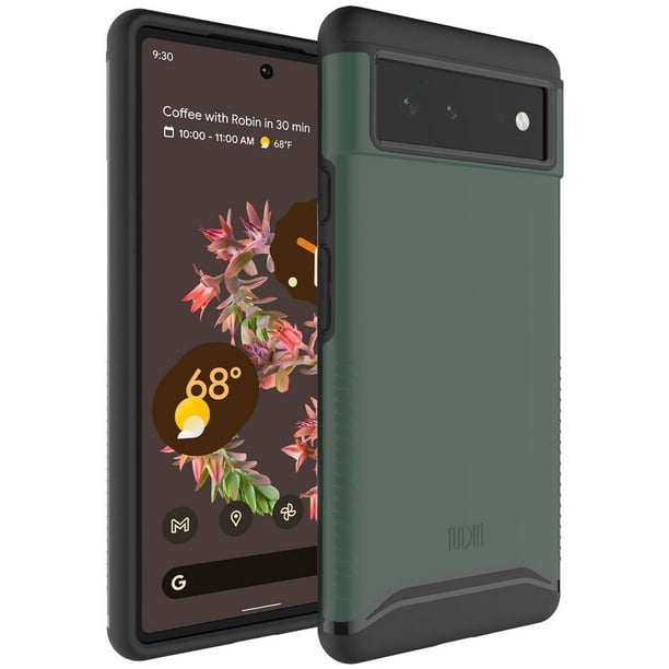 Funda TUDIA para Pixel 6, Protección Militar de Doble Capa, Verde Cazador
