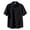 Black*, variant on RUTAYY Men's Shirts Short Sleeve Solid Color Turndown Collar Casual Breathable Comfortable Daily Wear Button Down Travel Vacation Blouse