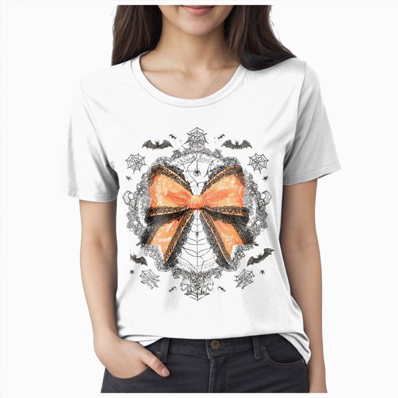 Godom Halloween Teacher Shirts for Women Shirts Ghost T Shirt Funny Cute Short Sleeve Tops