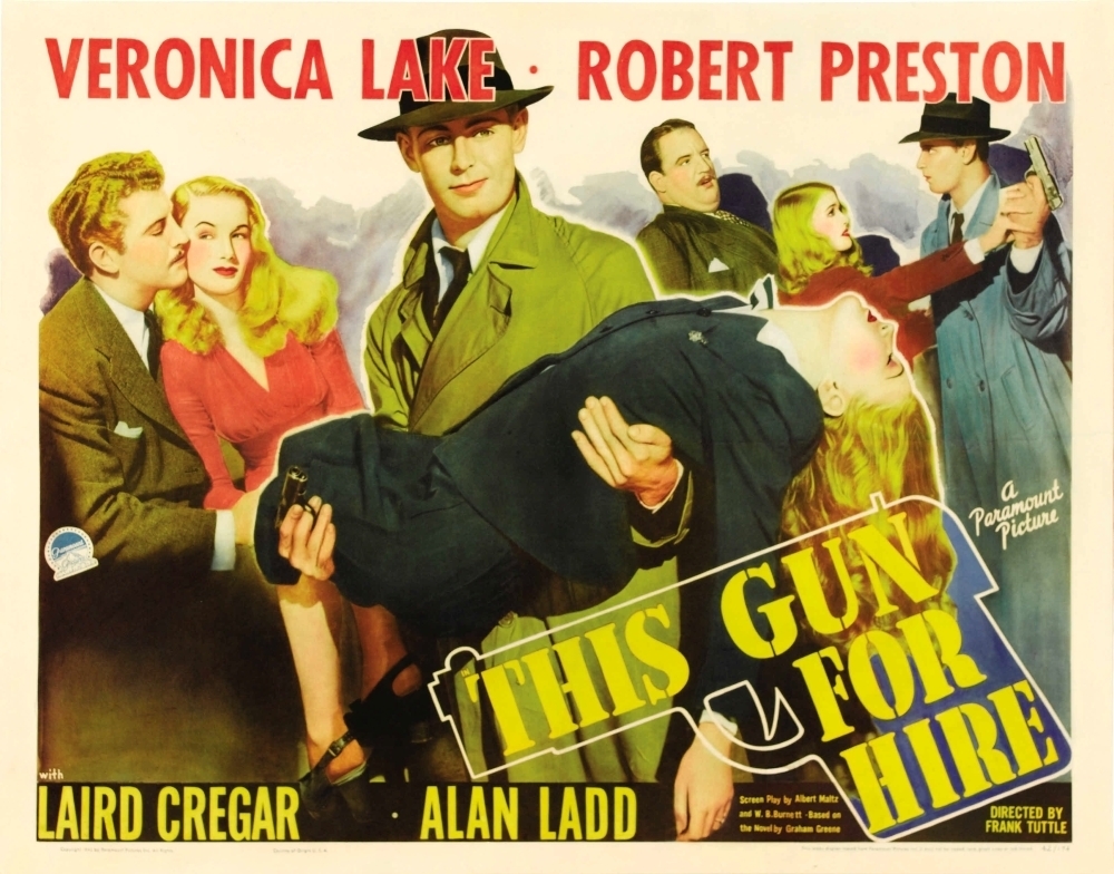 This Gun For Hire Vintage Movie Poster 24x36