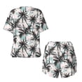 thumbnail image 5 of Naloa Hawaii Palms Women's Short-Sleeved Pajama Set, Loungewear, Summer pajamas, Breathable Cozy - 3X-Large, 5 of 9
