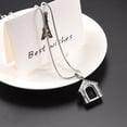 thumbnail image 3 of House Shape Urn Necklace for Ashes for Family Cremation Jewelry Stainless Steel Memorial Pendant for Women Men, 3 of 7