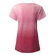 thumbnail image 5 of Pntutb - Camiseta holgada de manga corta con cuello en V y degradado informal para mujer Pntutb Pntutb-700, 5 of 7