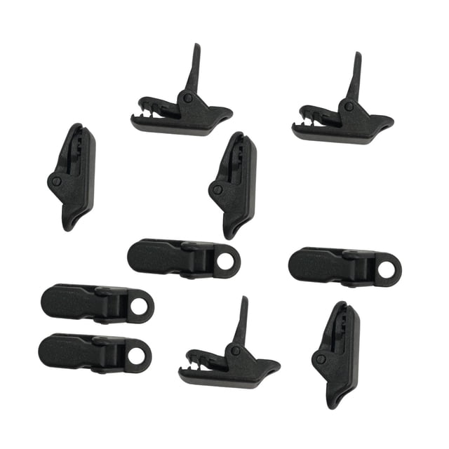 Clips de lona DYNWAVEMX 10 Uds. para toldos negro