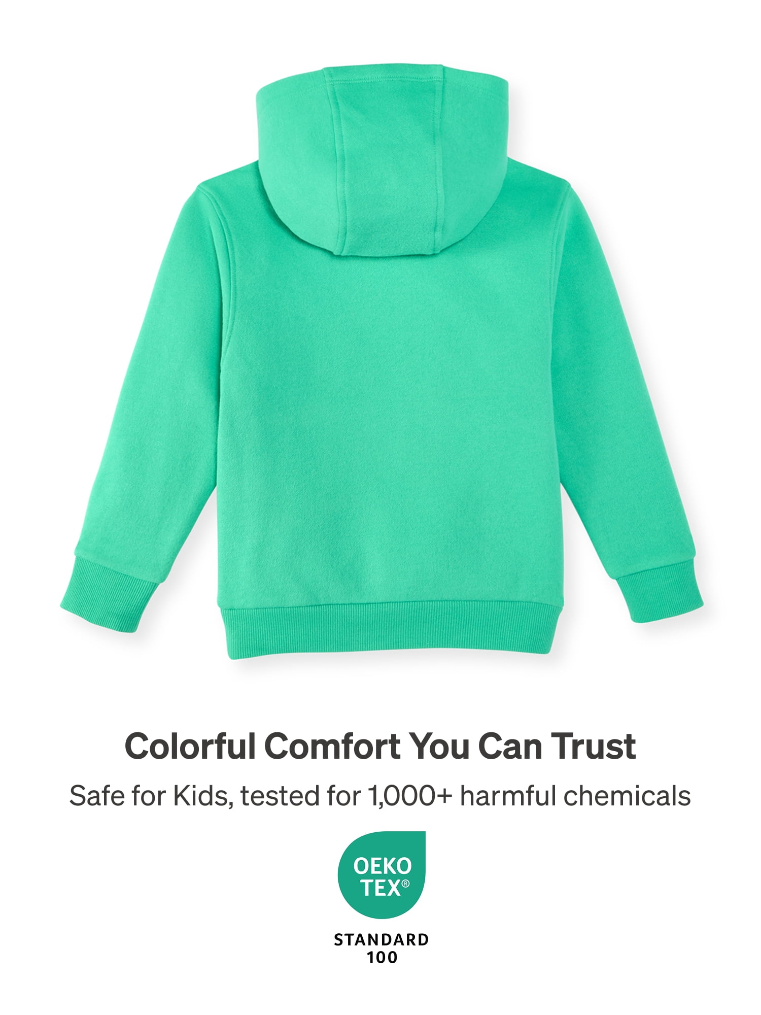 Color Mix by Garanimals Baby & Toddler Fleece Hoodie, Sizes 0–6T