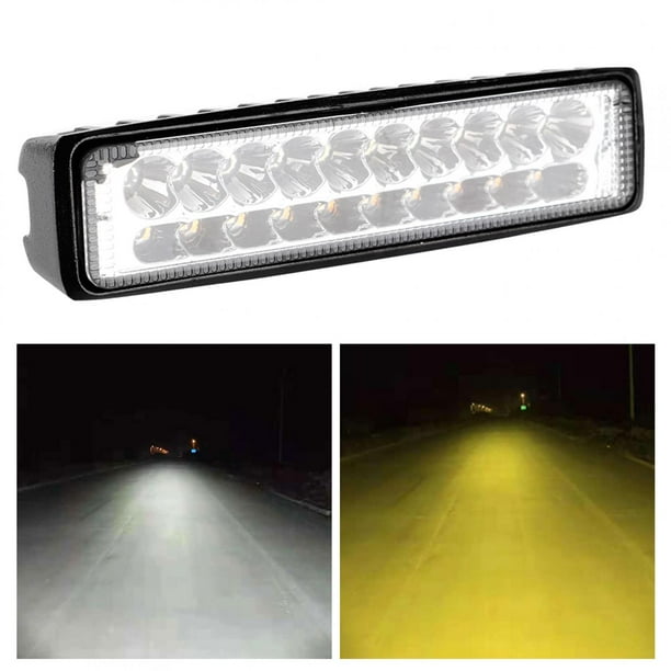 Barra de luces LED para motocicleta, barra de luces LED de trabajo para automóvil de 60 W y 20 LED, barra de luces LED para automóvil, integración perfecta