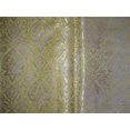 thumbnail image 2 of Heavy Silk Brocade Fabric Yellow x Metallic Gold Color 36" wide BRO510[2], 2 of 4