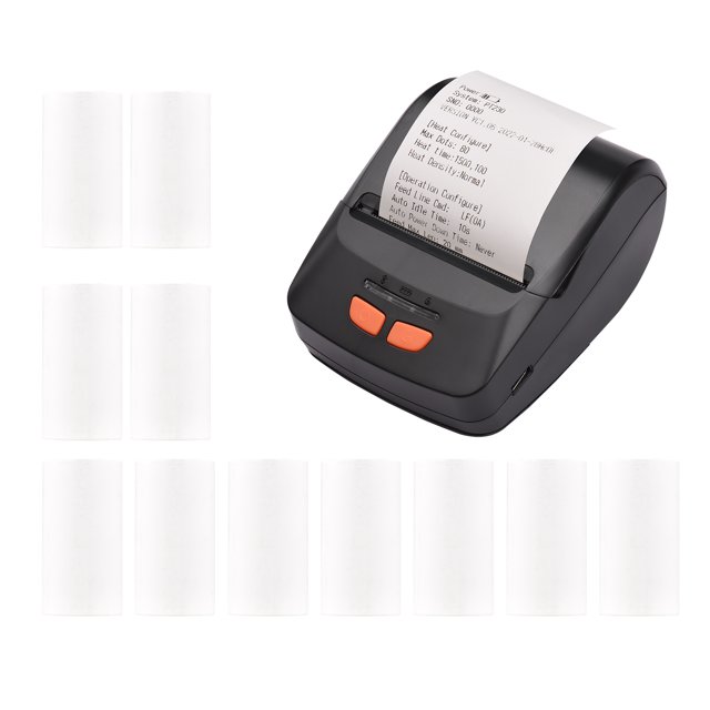 Bisofice Receipt Printer Portable 58mm Mobile Thermal Printer Wireless BT Mini Bill Ticket Printing Compatible