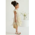 thumbnail image 4 of Tiny Cutey Toddler Baby Girl Dress Summer Ruffle Sleeve Solid Beach Boho Dresses Sundress Clothes for 5-6T, 4 of 7