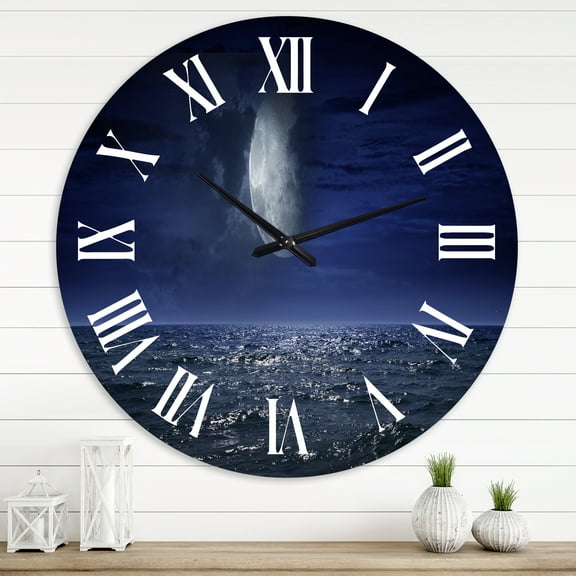 Designart 1 in Coastal Wall Clock