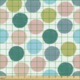 thumbnail image 2 of Ambesonne Abstract Fabric by the Yard Upholstery, Pastel Big Polka Dots Art, 2 Yards, Multicolor, 2 of 5