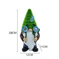 thumbnail image 2 of JVBTVB Solar Powered Garden Gnome Statue with LED Wreath – Weatherproof Outdoor Decor for Patio, Yard, Balcony, Front Porch – Auto-Lights at Night, Scandinavian Design, 2 of 2