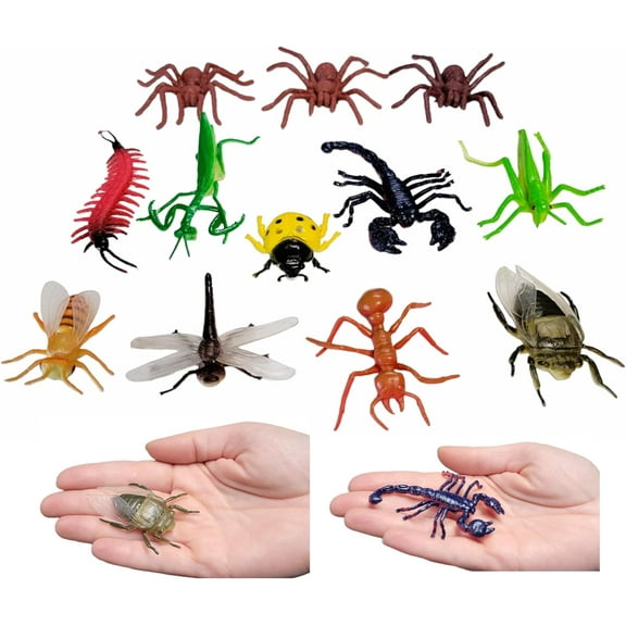 Zugar Land Insect Explorers Large Insect Set, 12 Pack