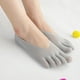 thumbnail image 2 of NegroCalcetines ortopédicos de compresión Calcetines con punta para mujer Forro de corte ultrabajo con lengüeta de gel, 2 of 5