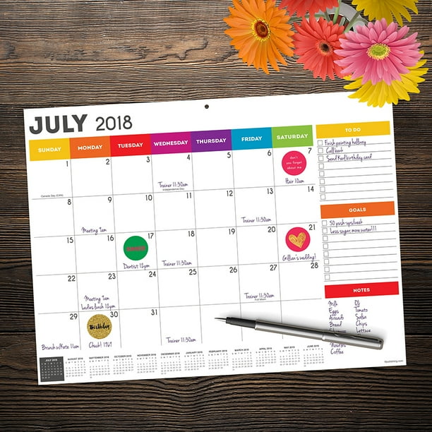 2019 rainbow july 2018 june 2019 academic year 12x9 mini desk pad