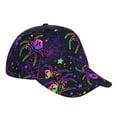 thumbnail image 6 of Picia Multi-colored Spiders pattern Trucker Low Profile Hat Men Women Baseball Cap Dad Hat Adjustable Unconstructed Plain Cap, 6 of 9