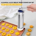thumbnail image 3 of Kit de pistola de prensa de galletas de acero inoxidable con forma de disco para hacer galletas, máquina para hacer galletas, herramientas de decoración de pasteles para el hogar y la cocina, 3 of 4