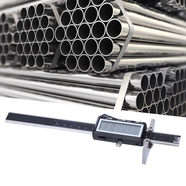 Herramienta De Medición Electrónica De Acero Inoxidable Calibrador A Vernier Digital, Calibrador A Vernier De Indicador De Marcado, Hoja De Metal Automática Para Medir Tuberías ANGGREK Calibrador Vernier digital