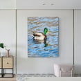 thumbnail image 6 of KLL Mallard Duck Swimming In A River Print Farmhouse Canvas Wall Art,Wall Decorations For Living Room Office Canvas Wall Decor for Home Decorations, 12'×16’’, 6 of 8