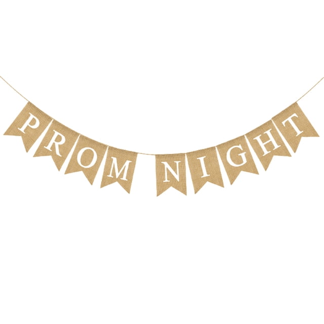 1pc PROM NIGHT Wedding Banner Dovetail Linen Wedding Banner (Assorted Color)