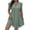 Green, variant on Womens Dresses Women's Plus Size Wrap Front Sweetheart Neck Ruffle Cap Sleeve A Line Dresses for Women
