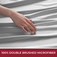 thumbnail image 5 of Mellanni Iconic Collection Ruffled Microfiber Bed Skirt 15" Drop, Twin XL, Light Gray, 5 of 7