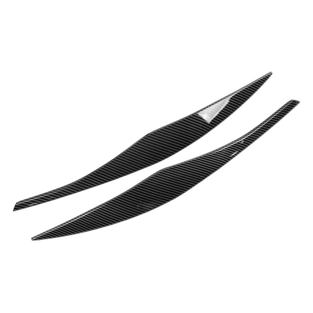 Aramox Front Headlight Eyebrow Bezel, 2PCs Front Headlight Eyebrow Cover Car Exterior Trim Replacement