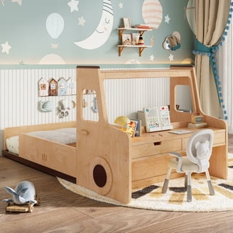 NEW　フリーチェスト　BE/BK/WAL Nexera Full Size Storage Wood Bed Frame with 3 Drawers, Bark Gray