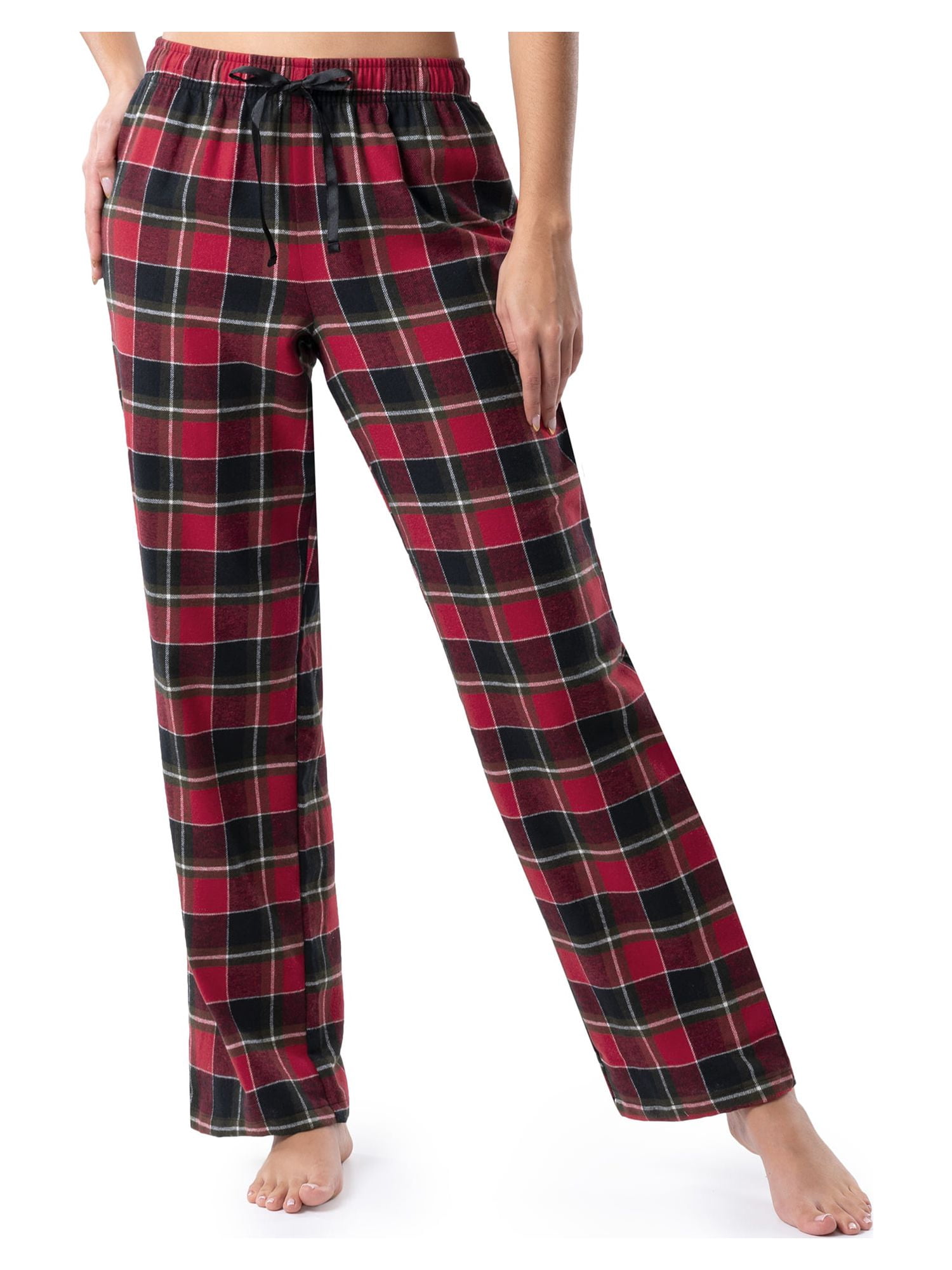 Wrangler Women's & Women's Plus Long Sleeve Top and Flannel Pajama Bottom, 2-Piece Set