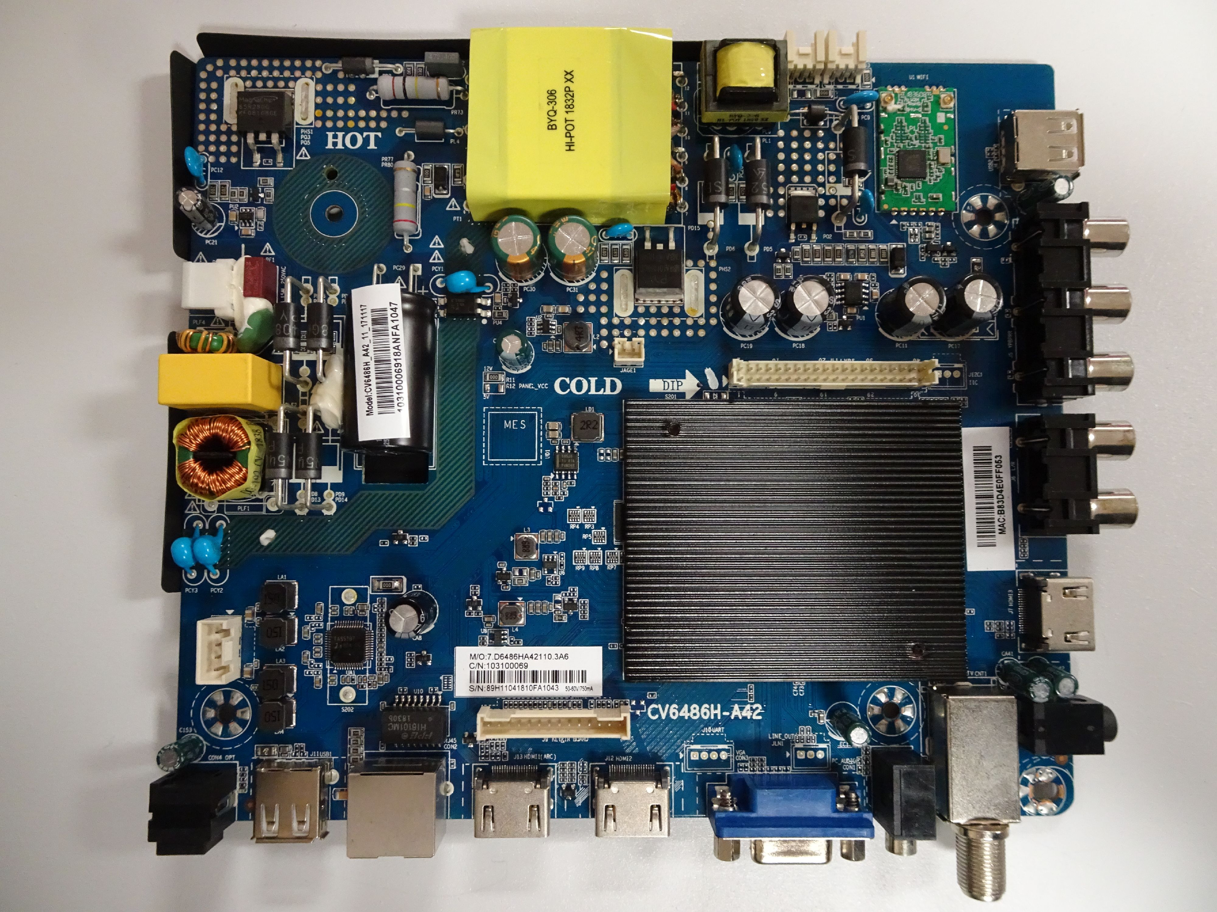 Element ELST5016S Main Board (CV6486HA42) E181591SY